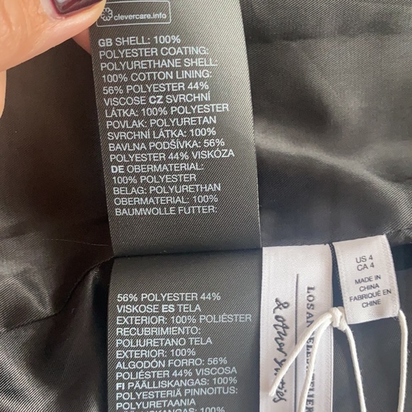 NWT! & Other Stories Printed Faux Leather Trench - Picture 7 of 7